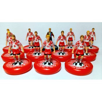 Subbuteo Andrew Table Soccer Dennark away 1992 European Cup Winners on WSB Professional bases